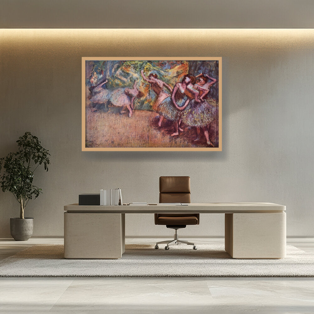 Ballettszene - Framed Canvas
