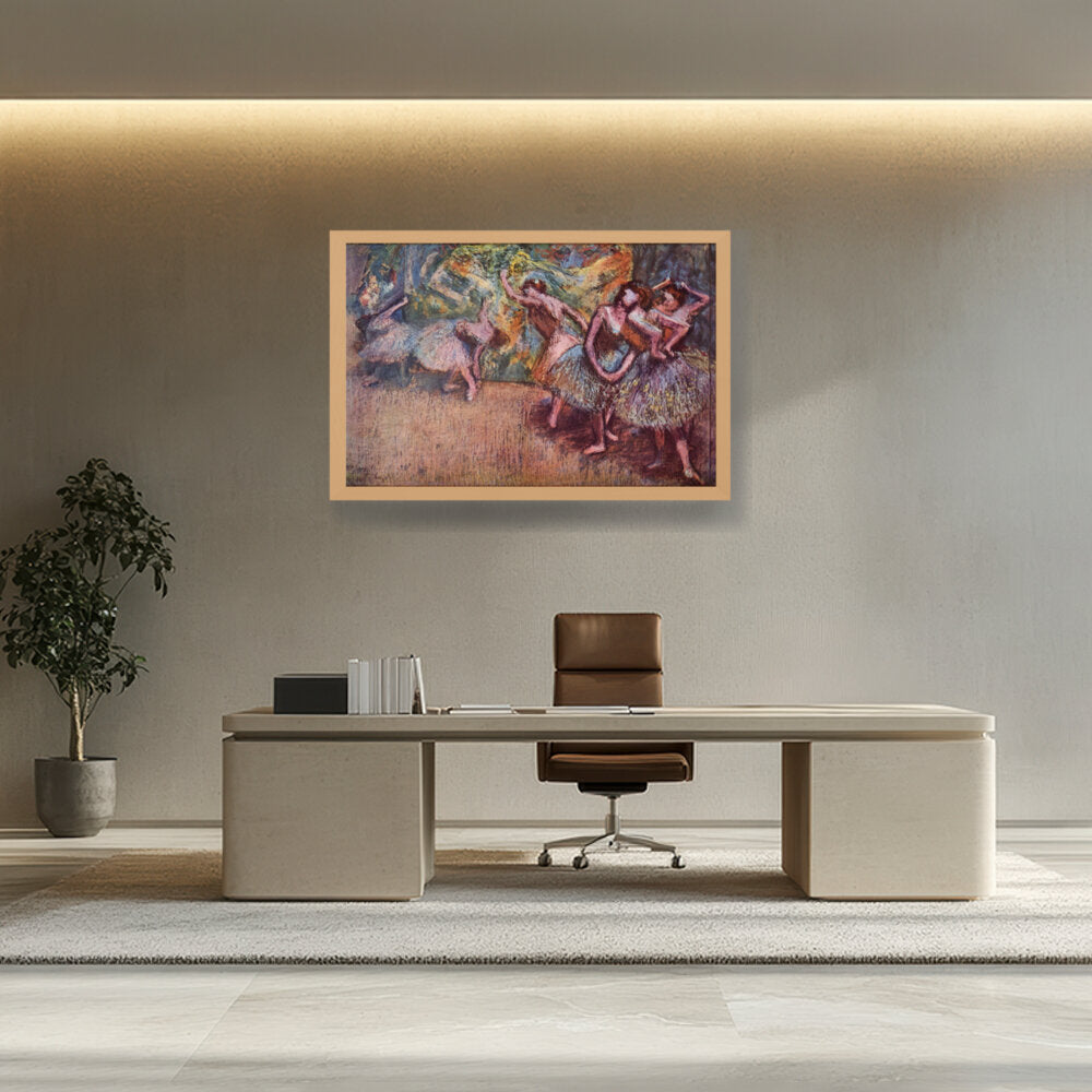 Ballettszene - Framed Canvas