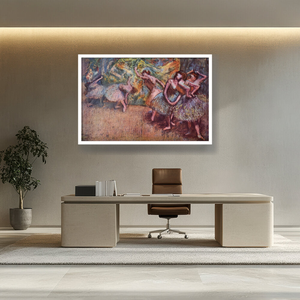 Ballettszene - Framed Canvas