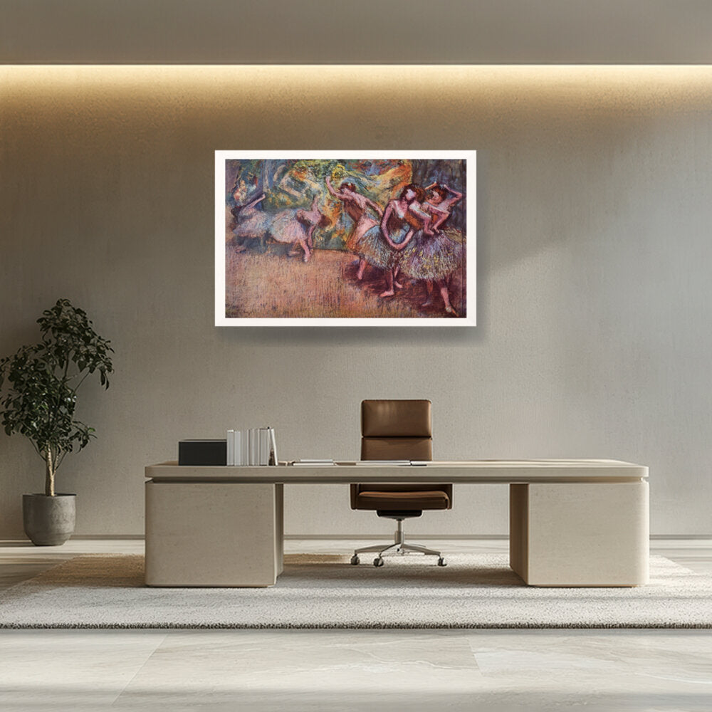 Ballettszene - Framed Canvas