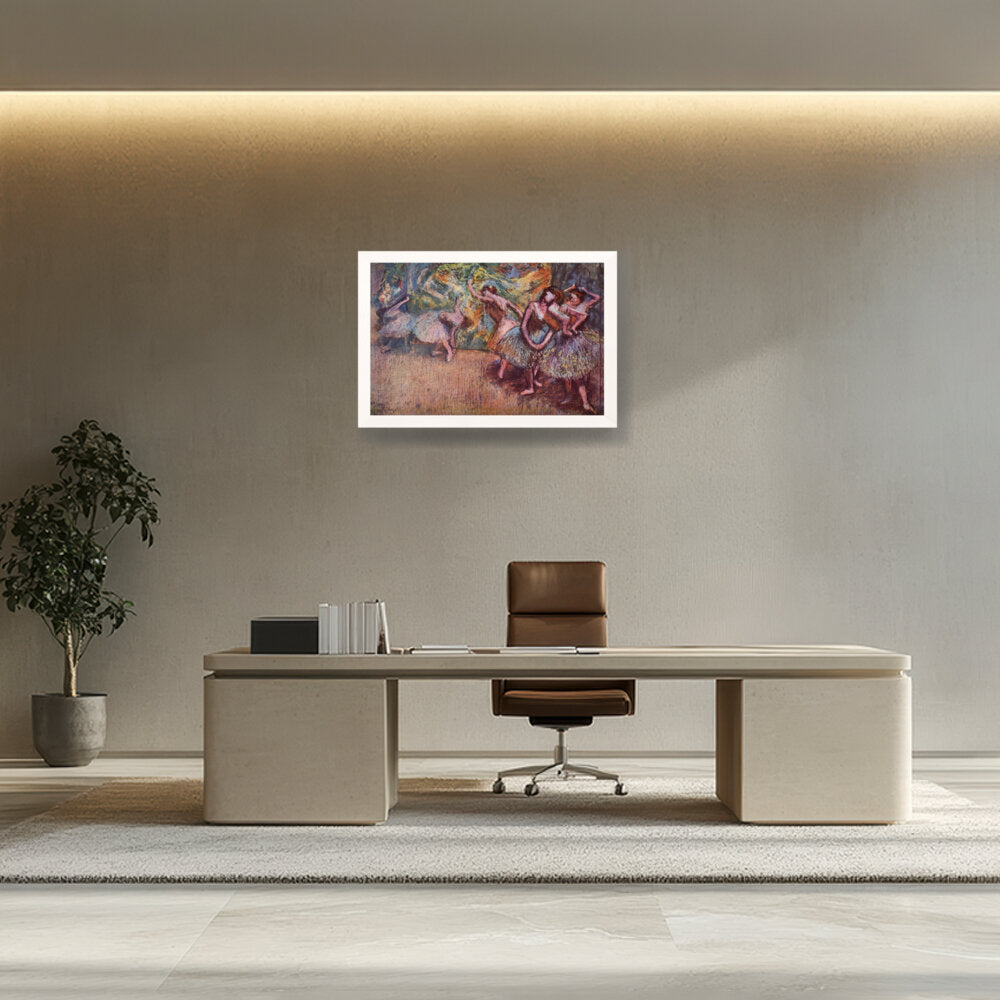 Ballettszene - Framed Canvas