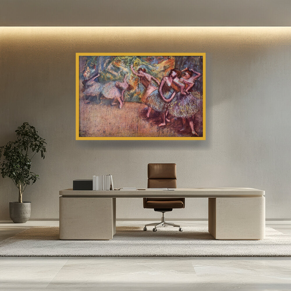 Ballettszene - Framed Canvas
