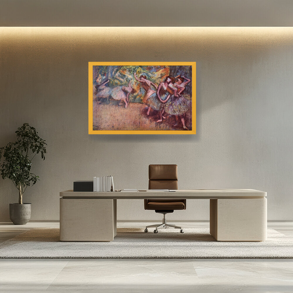 Ballettszene - Framed Canvas