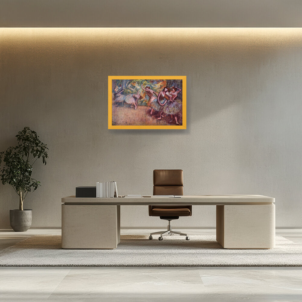 Ballettszene - Framed Canvas