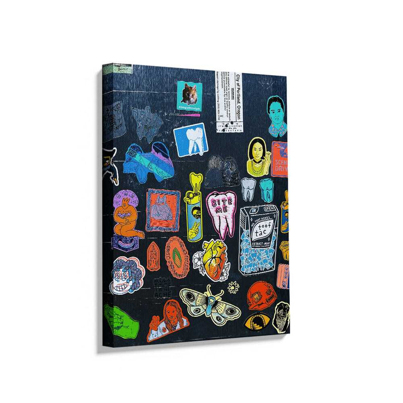 Picasoul - Picasoul Curated - Eclectic Sticker Collage - Wall Decor
