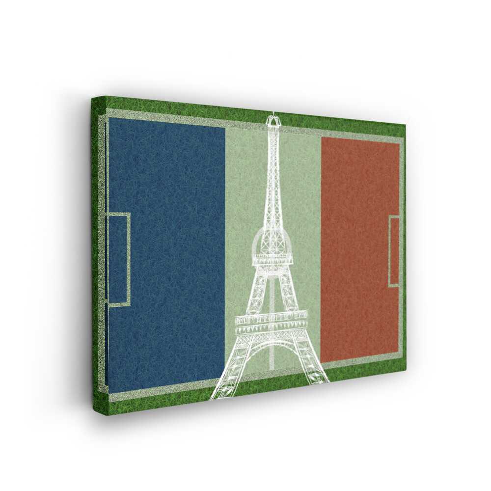Picasoul - Picasoul Curated - Eiffel Tower On Football Field - Wall Decor