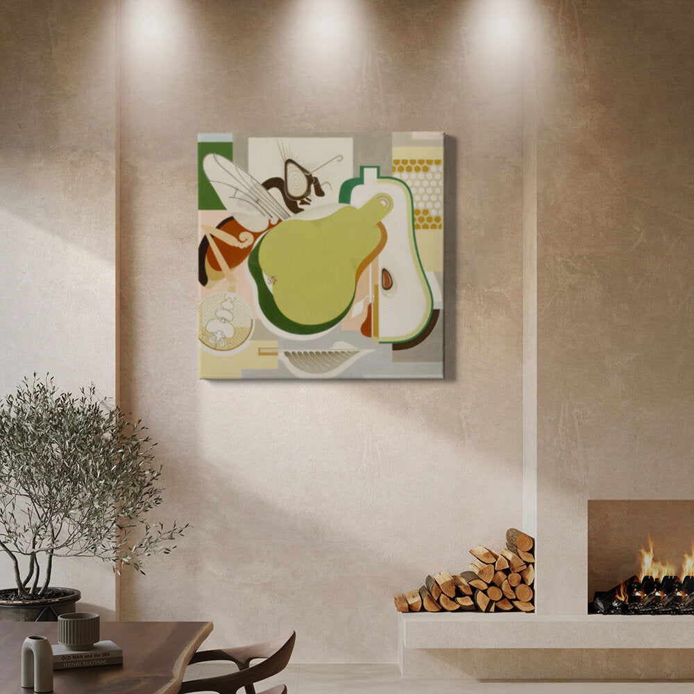 Abstract Still Life With Pear
