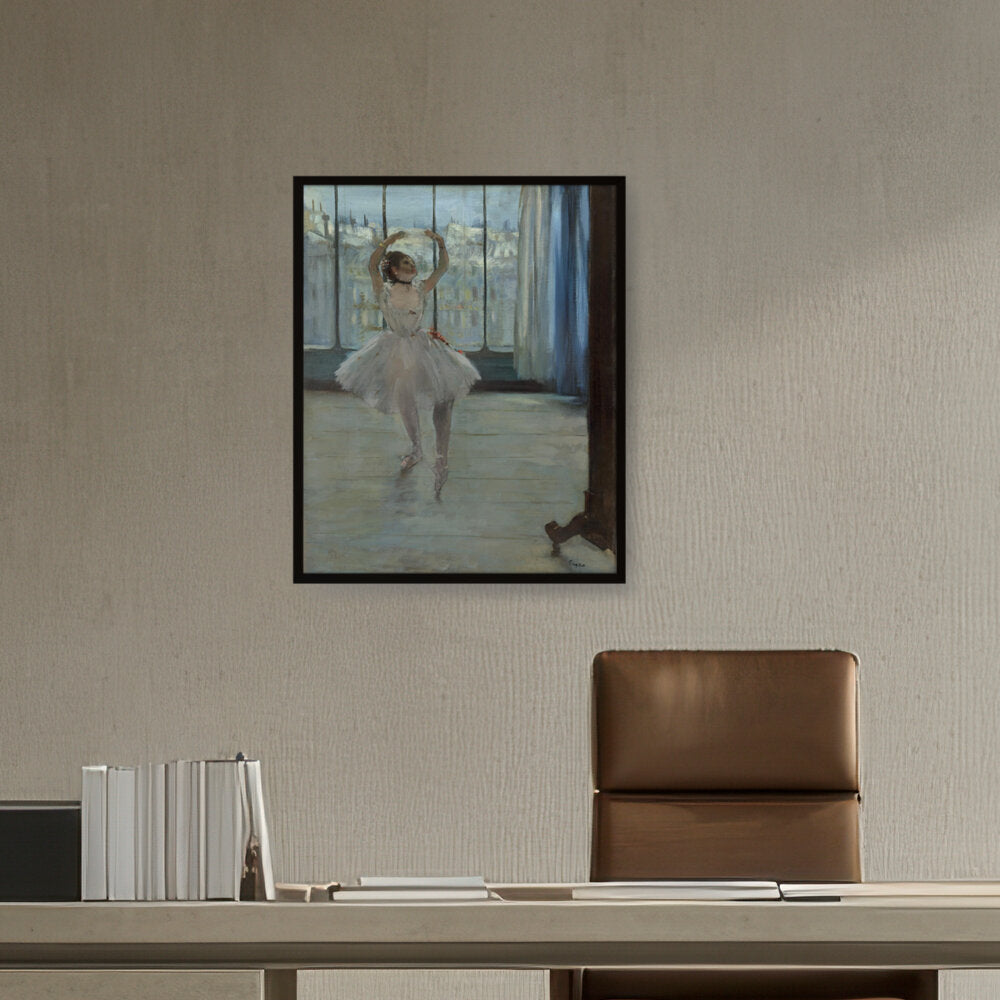 Dancer Posing For A Photograph - Framed Canvas