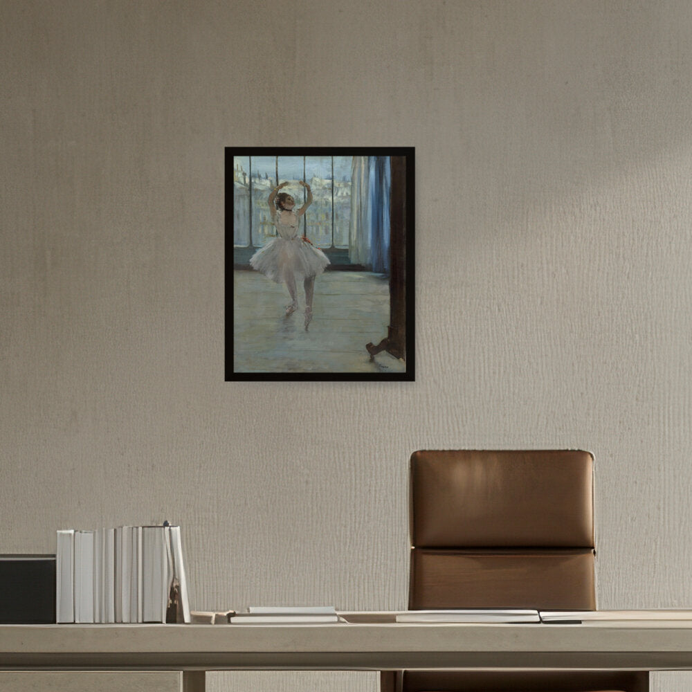 Dancer Posing For A Photograph - Framed Canvas
