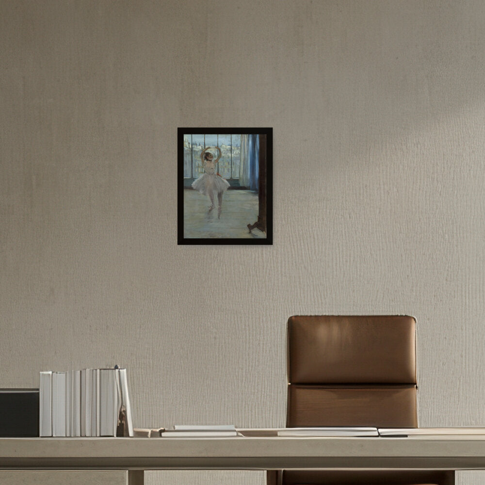 Dancer Posing For A Photograph - Framed Canvas