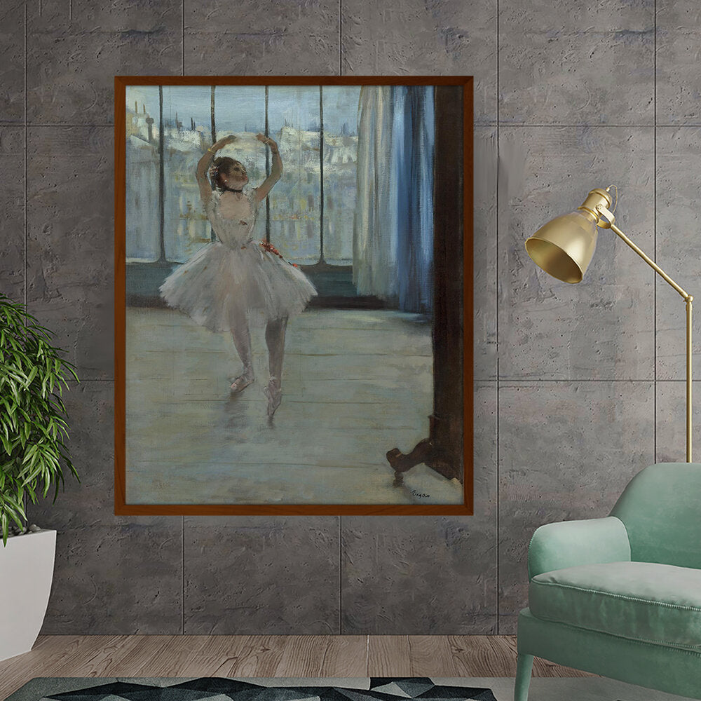 Dancer Posing For A Photograph - Framed Canvas