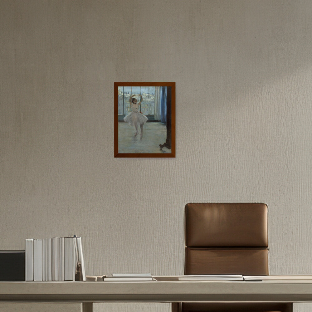 Dancer Posing For A Photograph - Framed Canvas