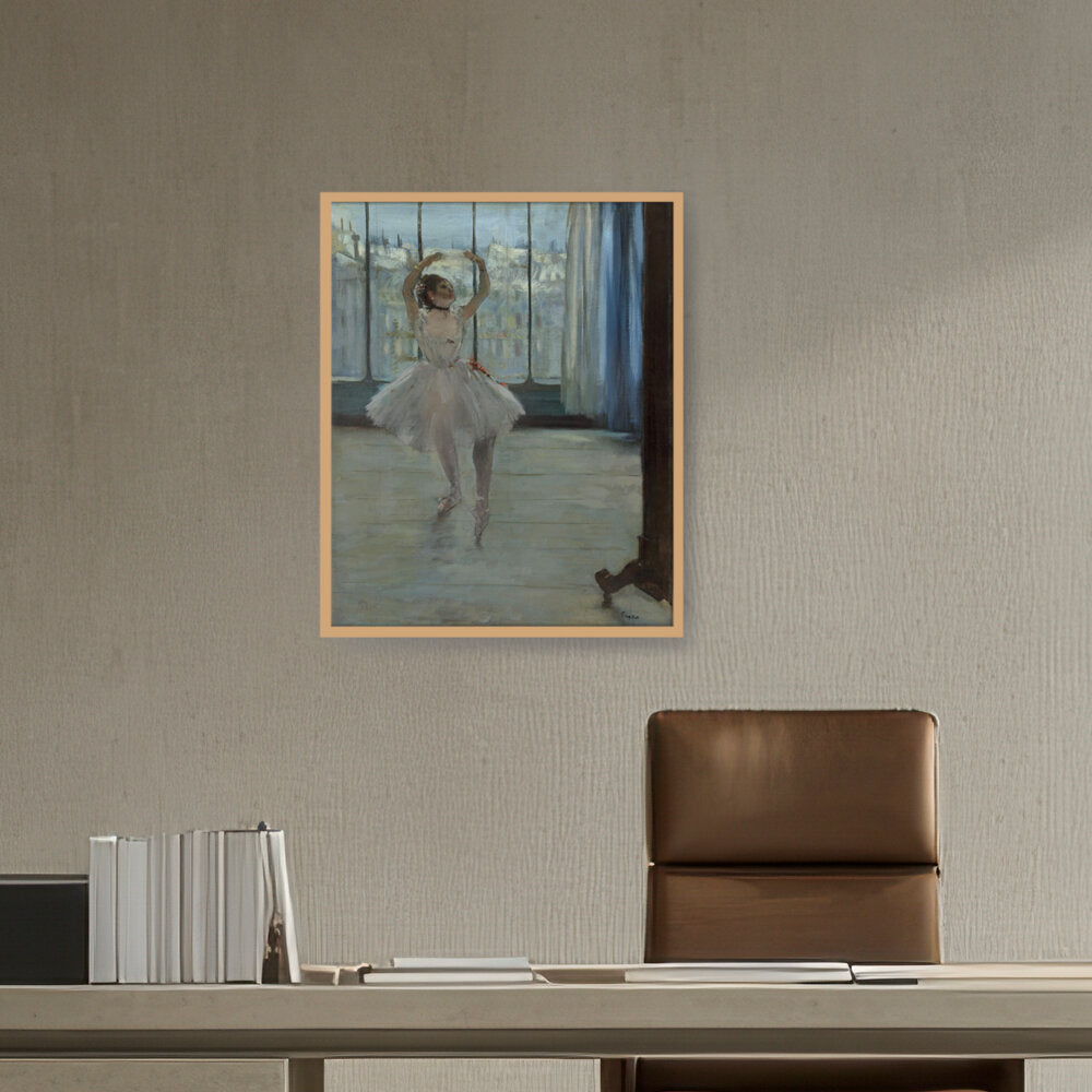 Dancer Posing For A Photograph - Framed Canvas