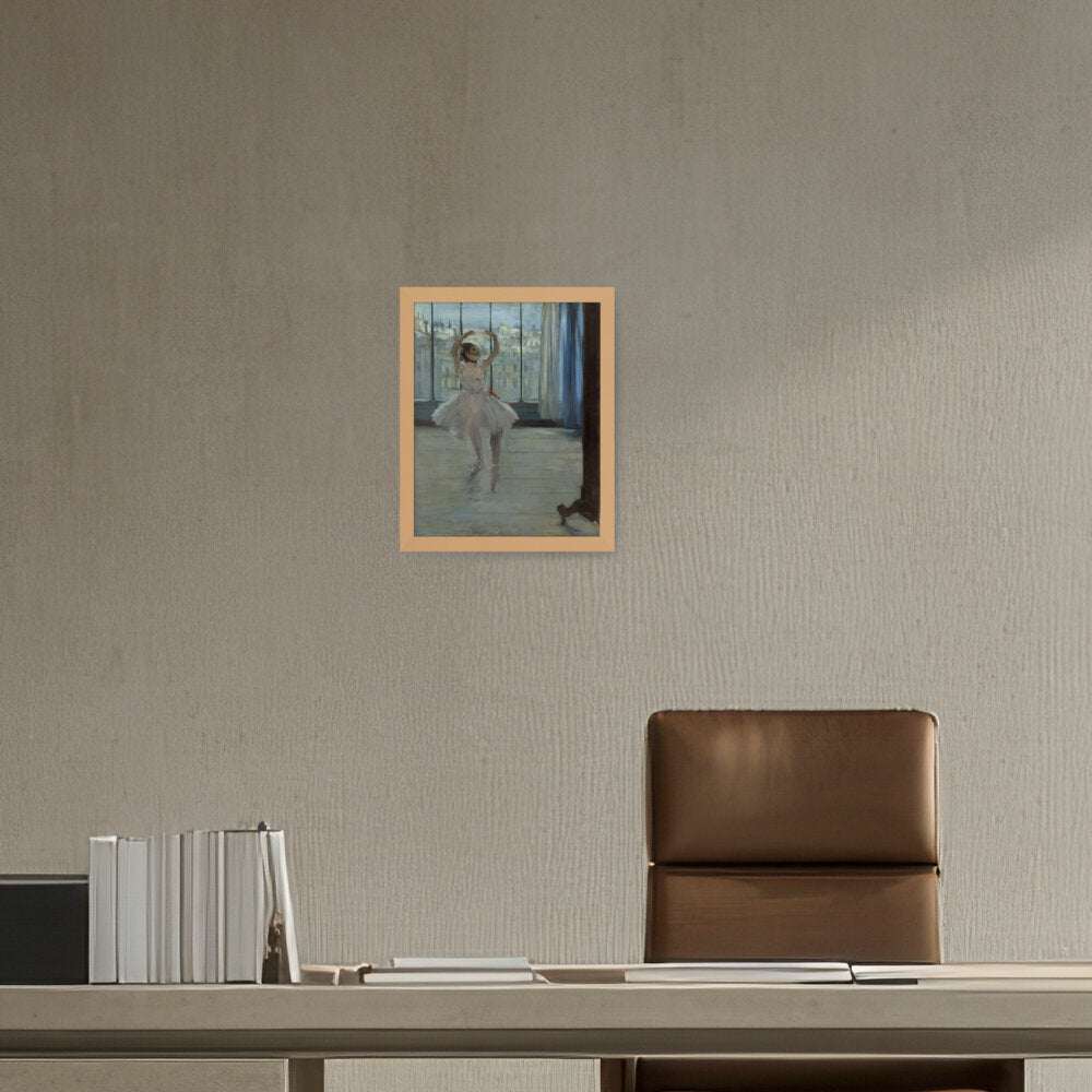 Dancer Posing For A Photograph - Framed Canvas