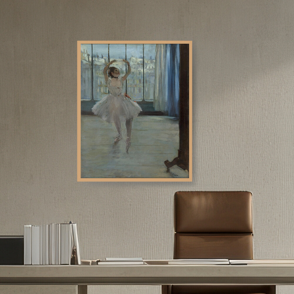 Dancer Posing For A Photograph - Framed Canvas