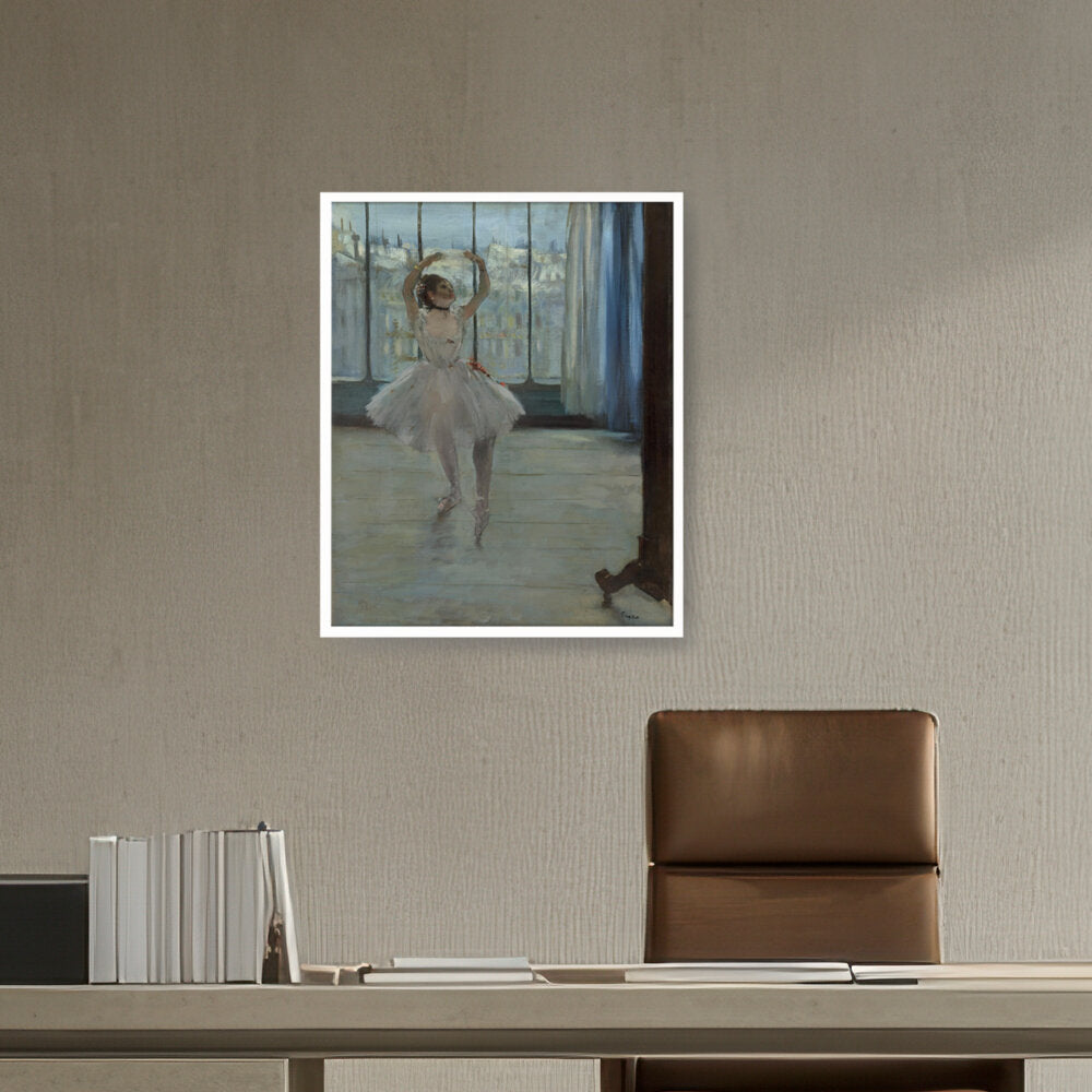 Dancer Posing For A Photograph - Framed Canvas