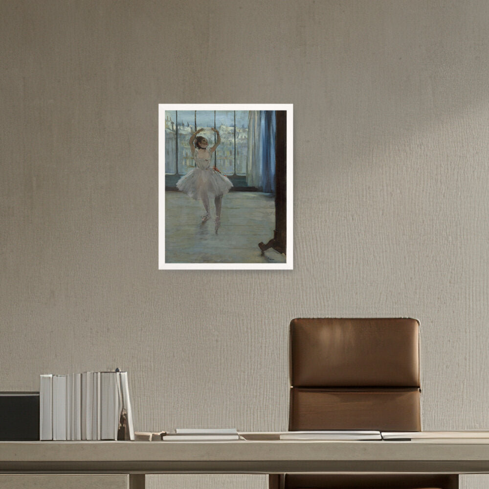 Dancer Posing For A Photograph - Framed Canvas