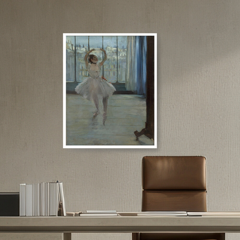 Dancer Posing For A Photograph - Framed Canvas