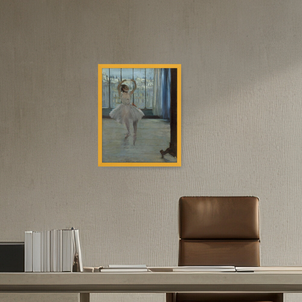Dancer Posing For A Photograph - Framed Canvas
