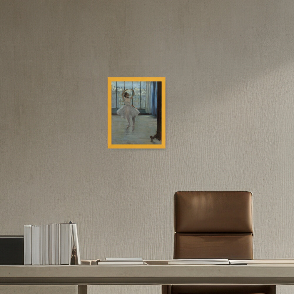 Dancer Posing For A Photograph - Framed Canvas