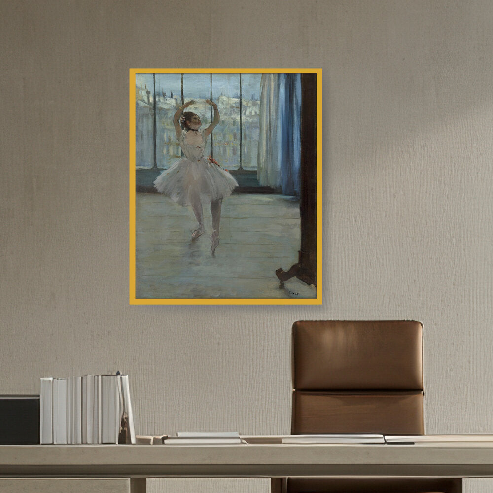 Dancer Posing For A Photograph - Framed Canvas