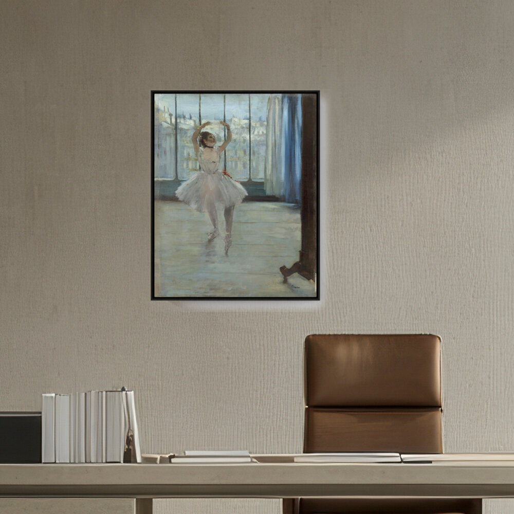 Dancer Posing For A Photograph - FLOATING FRAME