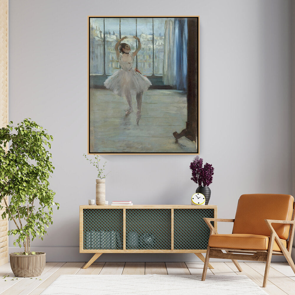 Dancer Posing For A Photograph - FLOATING FRAME