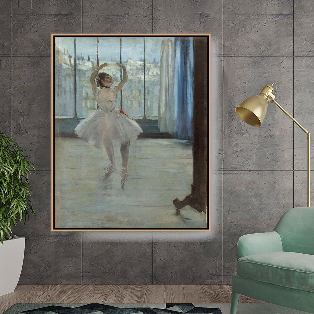 Dancer Posing For A Photograph - FLOATING FRAME