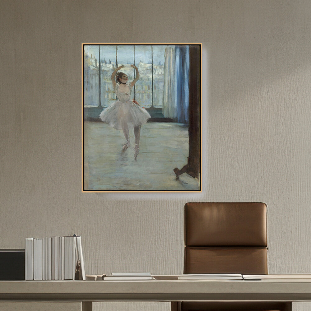 Dancer Posing For A Photograph - FLOATING FRAME