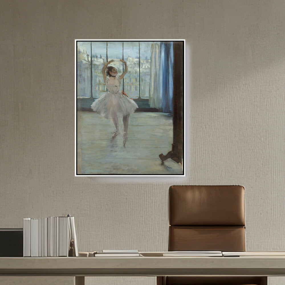 Dancer Posing For A Photograph - FLOATING FRAME