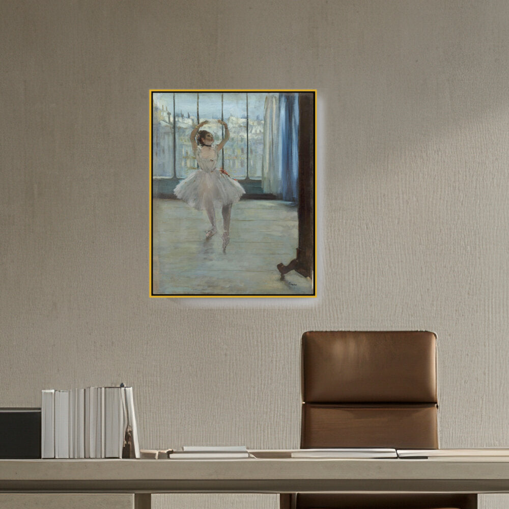Dancer Posing For A Photograph - FLOATING FRAME