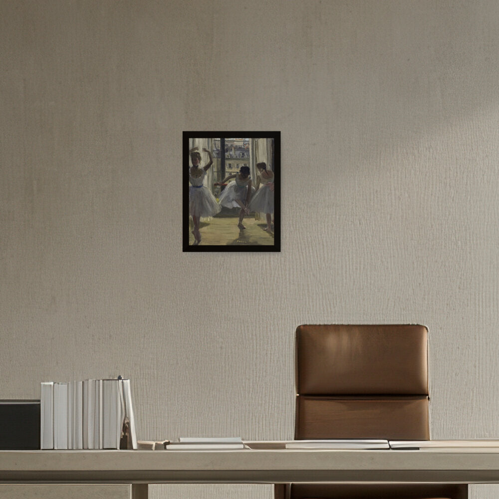The Dancing Lesson - Framed Canvas