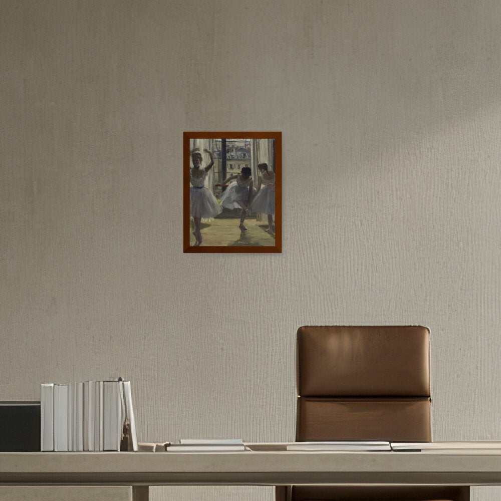 The Dancing Lesson - Framed Canvas