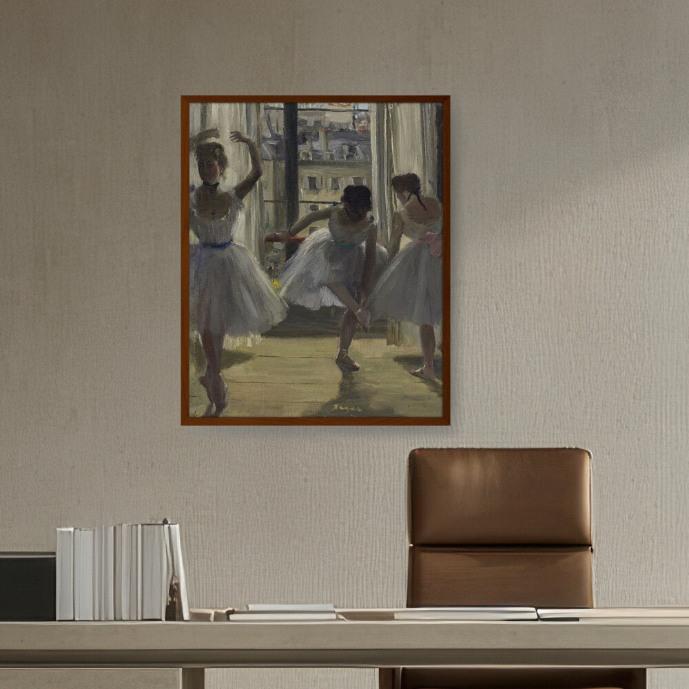 The Dancing Lesson - Framed Canvas