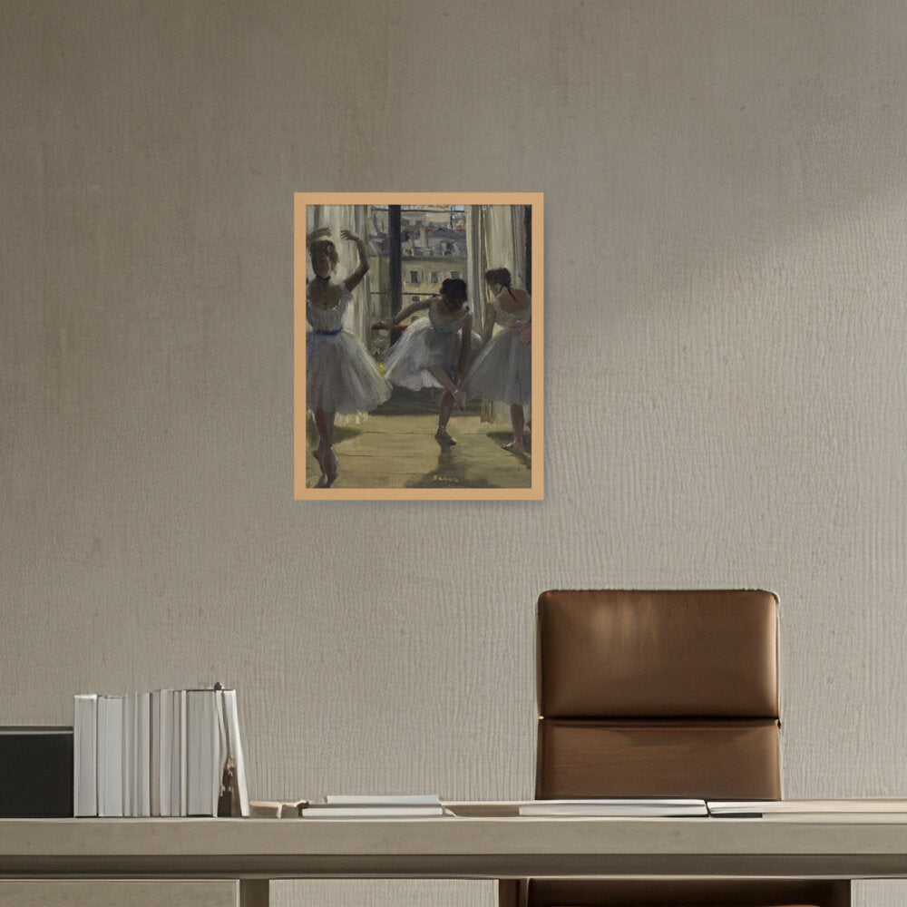 The Dancing Lesson - Framed Canvas
