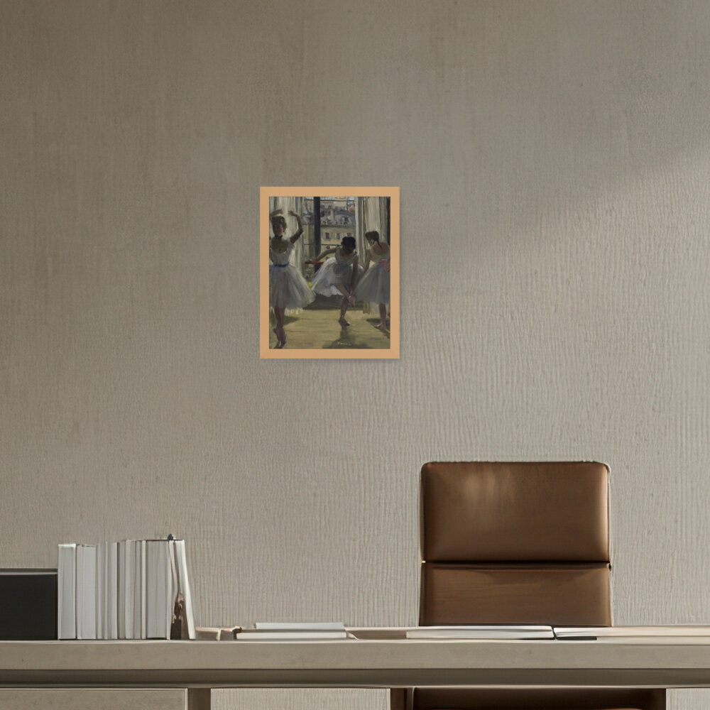 The Dancing Lesson - Framed Canvas