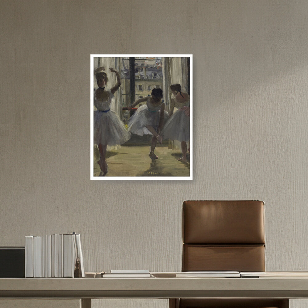 The Dancing Lesson - Framed Canvas