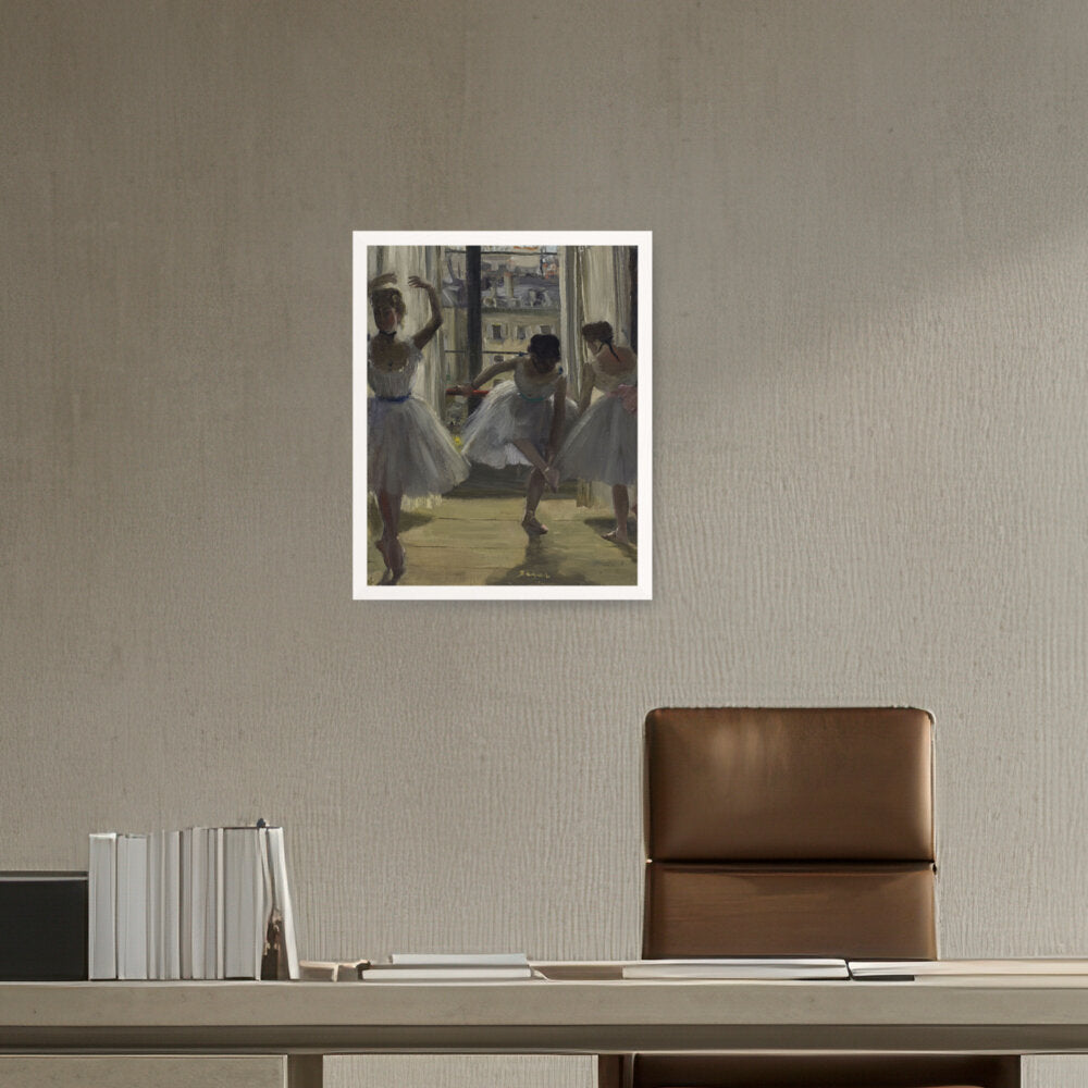 The Dancing Lesson - Framed Canvas