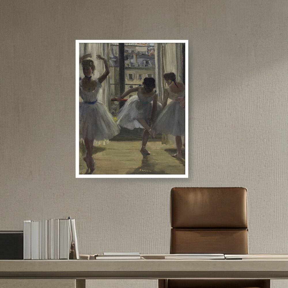 The Dancing Lesson - Framed Canvas