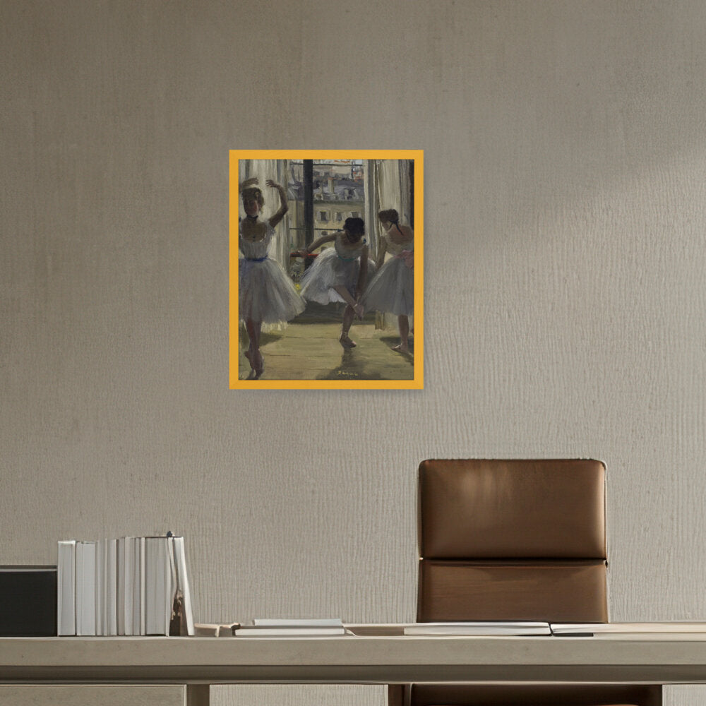 The Dancing Lesson - Framed Canvas