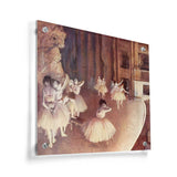 Rehearsal Of A Ballet On Stage - Acrylic Wall Photo