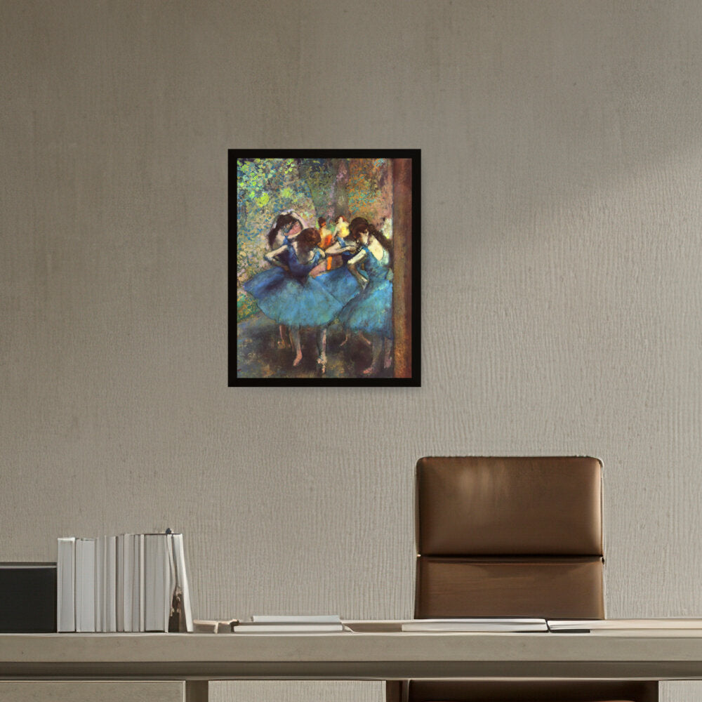Blue Ballerinas - Framed Canvas