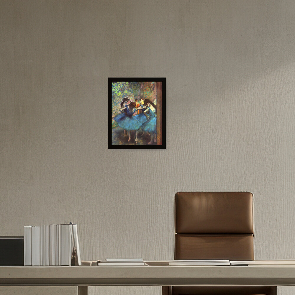 Blue Ballerinas - Framed Canvas