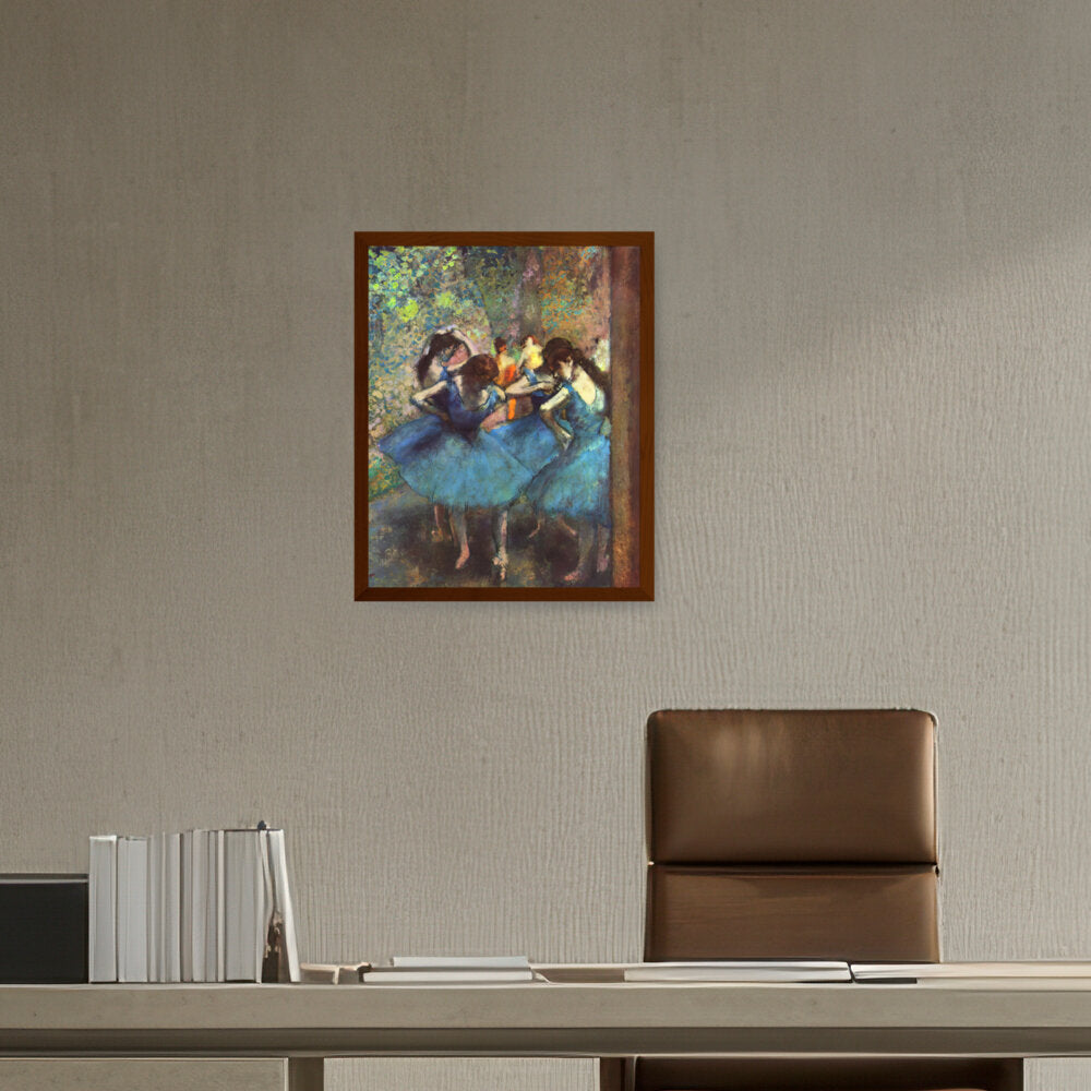 Blue Ballerinas - Framed Canvas