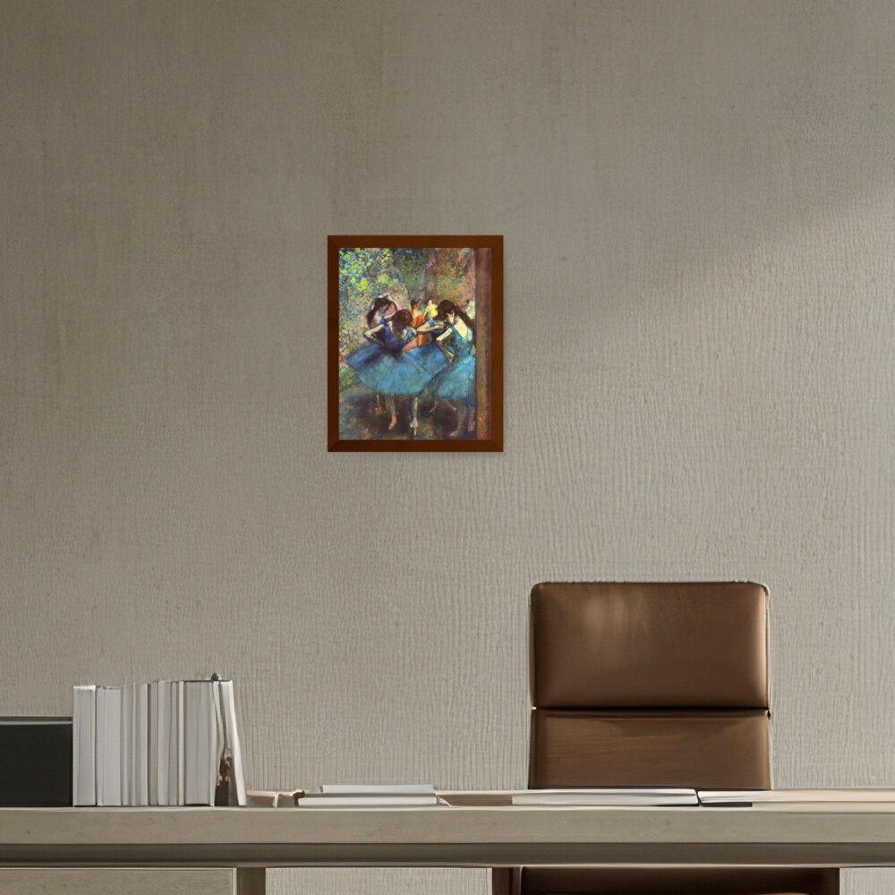 Blue Ballerinas - Framed Canvas