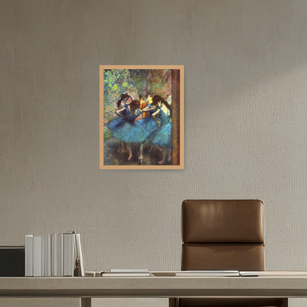 Blue Ballerinas - Framed Canvas