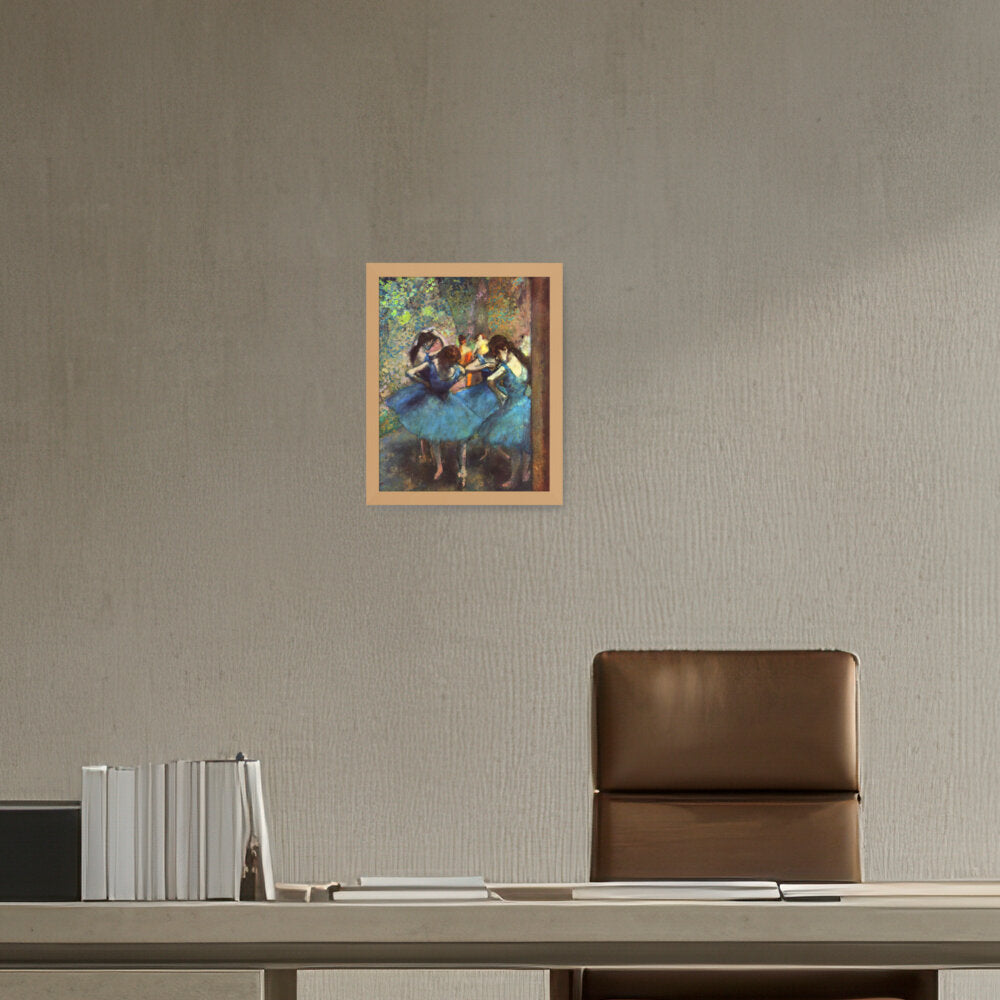Blue Ballerinas - Framed Canvas