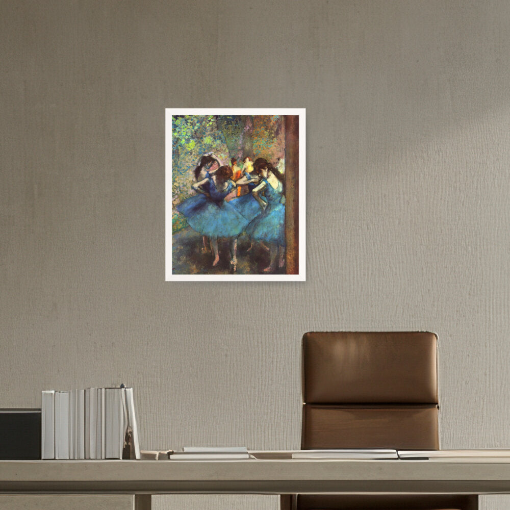 Blue Ballerinas - Framed Canvas