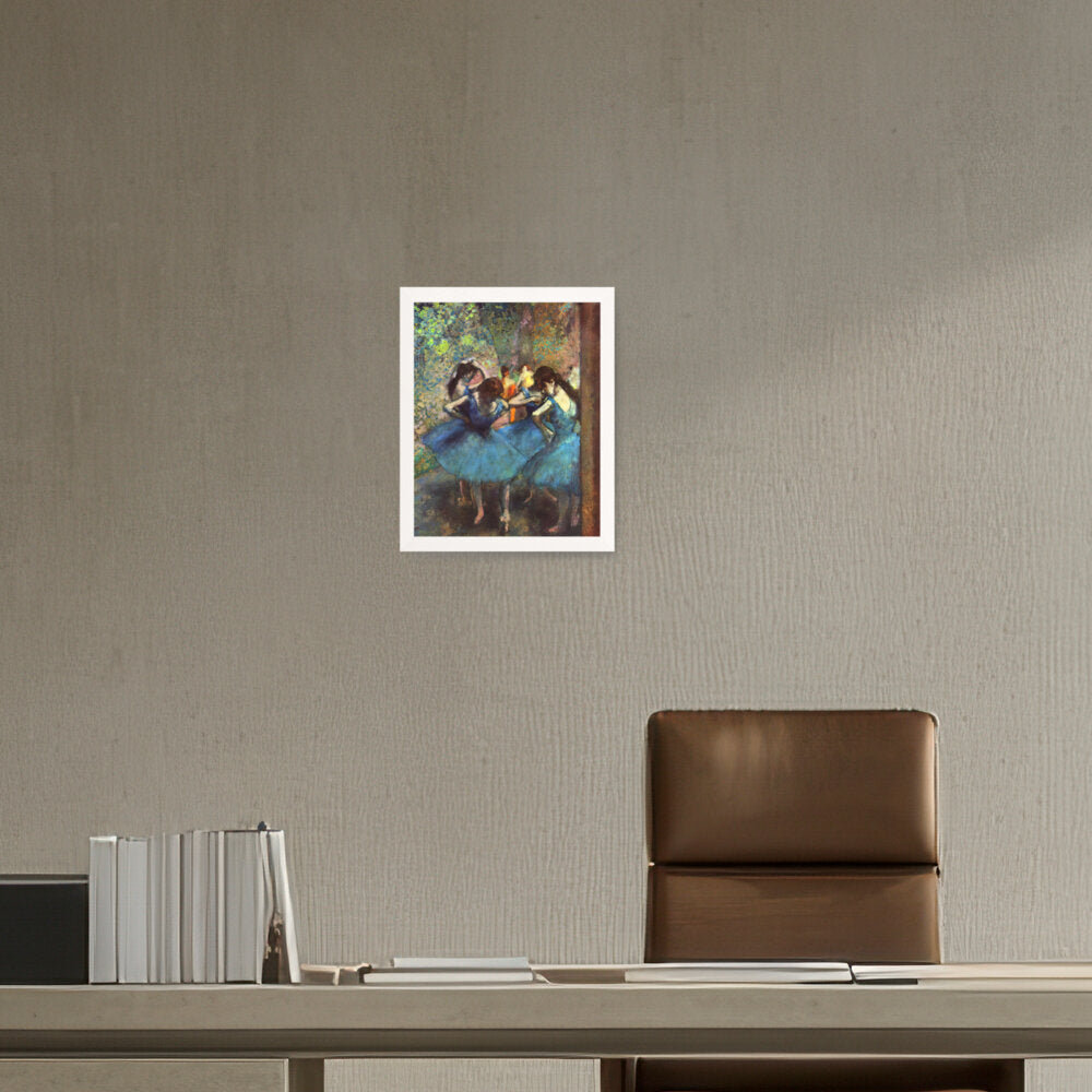 Blue Ballerinas - Framed Canvas