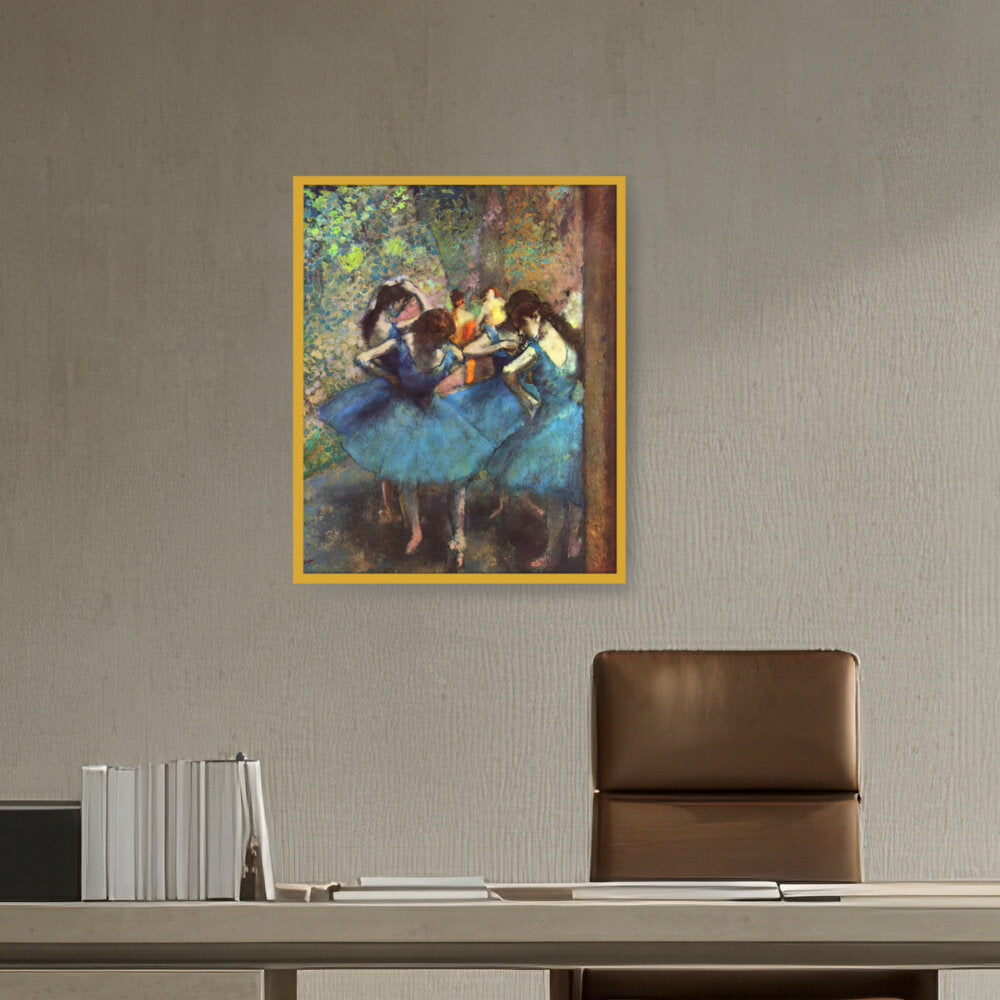 Blue Ballerinas - Framed Canvas